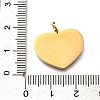 Pride 304 Stainless Steel Enamel Pendants STAS-B079-01G-14-3