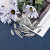 Antique Silver Mixed Feather Tibetan Style Alloy Pendants TIBEP-MSMC021-31AS-5