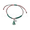 4Pcs Christmas Theme Alloy Enamel Charm Bracelets BJEW-TA00652-3