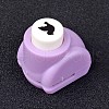 Random Single Color or Random Mixed Color Mini Plastic Craft Paper Punch Sets for Scrapbooking & Paper Crafts AJEW-L051-05-1