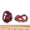 Dyed Natural Druzy Agate links G-R012-05S-06-2