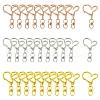 Alloy Heart Lobster Clasps KEYC-YW0001-20G-2