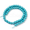 Synthetic Turquoise Beads Strands TURQ-L029-02-6mm-3