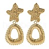 304 Stainless Steel Star Stud Earrings for Women EJEW-S001-12-1