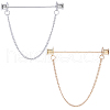 Gorgecraft Zinc Alloy Hanging Chain Brooches FIND-GF0006-87C-1