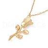 Rose of Life Pendant Necklace NJEW-G074-19G-2