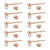 GOMAKERER 5Pairs 925 Sterling Silver Ear Stud Findings FIND-GO0002-66RG-1