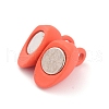 Alloy Magnetic Clasps with Loops PALLOY-P223-B01-08-3