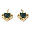 Brass Micro Pave Cubic Zirconia Pendants ZIRC-N039-237-2