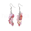 Heart Transparent Acrylic Dangle Earrings EJEW-JE06365-03-2