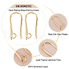DICOSMETIC 30Pcs Rack Plating Brass Earring Hooks KK-DC0002-39-4