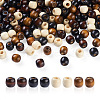 Craftdady 400Pcs 2 Style Natural Wood Beads WOOD-CD0001-32-1