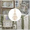 Rubber Wood Carved Onlay Applique AJEW-WH0248-466-8