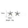 925 Sterling Silver Starfish Stud Earrings DN7579-4