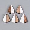 Resin & Walnut Wood Pendants RESI-T057-34M-2