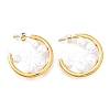 C-Shaped 304 Stainless Steel Stud Earrings EJEW-D315-04G-4