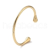 Ion Plating(IP) 304 Stainless Steel Cuff Bangles for Women BJEW-Z078-12G-1