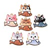 Rack Plating Alloy Enamel Pendants FIND-Q099-11G-1