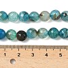 Dyed Natural Agate Faceted Round Beads Strands G-E320E-8mm-15-2