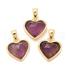 Natural Amethyst Charms G-E538-02G-03-1