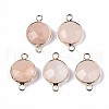 Pink Aventurine Links Connectors G-N326-86A-12-1