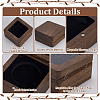 Wood Medal Storage Magnetic Boxes CON-WH0088-94A-02-4