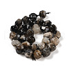 Natural Black Cherry Blossom Agate Beads Strands G-NH0010-J02-01A-3