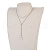 Adjustable 304 Stainless Steel Lariat Necklaces NJEW-JN02257-4