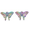 Rainbow Color Alloy Pendants PALLOY-N156-157-NR-2