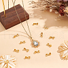 Unicraftale 40Pcs Brass Pendant Pinch Bails KK-UN0002-72-2