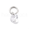 925 Sterling Silver with Cubic Zirconia Charms STER-Q004-05B-P-1