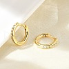 Brass Micro Pave Clear Cubic Zirconia Hoop Earrings EJEW-D311-145G-2