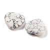 Mother's Day Gifts Heart Synthetic Howlite Palm Stones G-C134-06A-05-2
