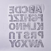 Alphabet Iron On Transfers Applique Cool Heat Vinyl Thermal Transfers Stickers For Clothes Fabric Decoration Badge DIY-WH-0151-34B-2