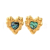 304 Stainless Steel Natural Paua Shell Stud Earrings EJEW-Z103-06G-01-4