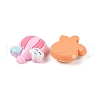 Opaque Resin Decoden Cabochons RESI-S394-02-2