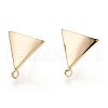 Brass Stud Earring Findings KK-T029-09G-2