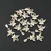 Brass Pave Cubic Zirconia Pendants KK-G462-47KCG-4