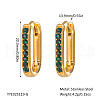 Elegant Stainless Steel Oval Hoop Earrings UE0817-1-1