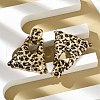 Leopard Print Alloy Dangle Stud Earrings EJEW-K304-01D-G-2