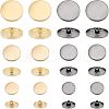 CHGCRAFT 48pcs 6 Style Alloy Shank Buttons DIY-CA0004-59-1