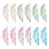  60Pcs 6 Colors Transparent Acrylic Pendants TACR-TA0001-29-10