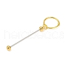 Iron Bar Beadable Keychain Clasps AJEW-R004-02G-2