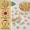 Cheriswelry 260Pcs 13 Style CCB Plastic with Rhinestones Cabochons FIND-CW0001-10-5
