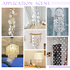 AHADERMAKER 48Pcs 4 Styles Natural Capiz Shell Pendants SHEL-GA0001-20-7