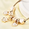 Alloy Enamel European Beads Charm Bracelets BJEW-F495-18G-5