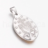 PVD Vacuum Plating 304 Stainless Steel Pendants STAS-I121-07-2