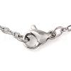 Non-Tarnish 304 Stainless Steel Pendant Necklaces NJEW-P001-10P-3