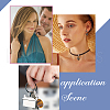   12Pcs 12 Colors Gemstone Pendant Decorations FIND-PH0004-39-3