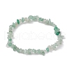 Natural Green Aventurine Chips Beaded Stretch Bracelets for Women BJEW-JB10046-04-2